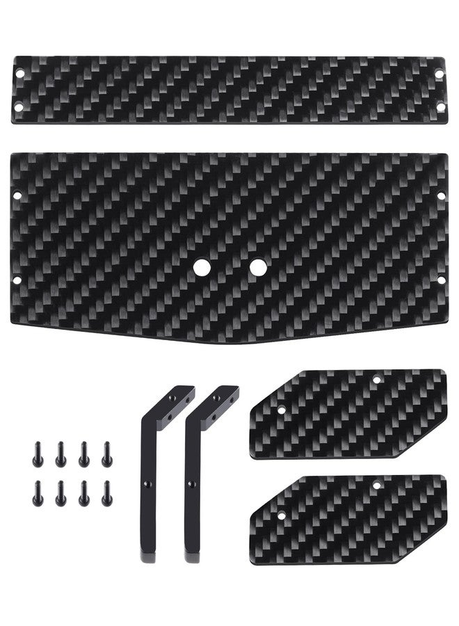RCHUBAM 1/16 RC Rear Wing Spoiler Carbon Fiber RC Tail Wing Compatible with Losi Mini-B 1/16 RC Off Road RC Truck Upgrade Parts - Image 3